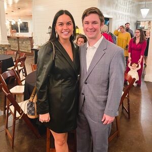 Abercrombie vegan leather blazer dress | size L